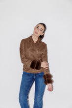 Load image into Gallery viewer, Top With Fur Sleeves
