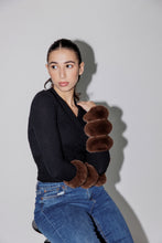 Load image into Gallery viewer, Brown Faux Fur Cuffs
