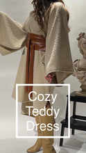 Load image into Gallery viewer, Beige Cozy Teddy Dress
