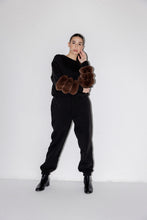 Load image into Gallery viewer, Black Track Suit Set
