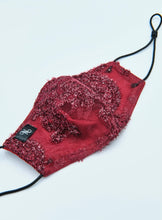 Load image into Gallery viewer, Maroon Lace Mask
