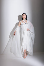 Load image into Gallery viewer, CROSS WHITE BISHT KAFTAN
