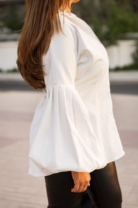 Royal Puff Sleeve Top (long)